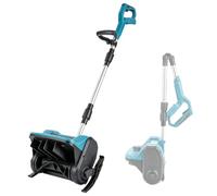 Pala de nieve inalámbrica sin escobillas para batería Makita de 21 V, soplador de nieve eléctrico de 12 pulgadas con ruedas de trineo desmontables de 12 pulgadas, paletas direccionales dobles de 45°