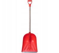 Pala de nieve KADAX, pala con mango de madera, pala de nieve, 38 cm, naranja