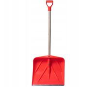 Pala de nieve KADAX, pala con mango de madera, pala de nieve, 50 cm, naranja