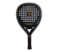 Black Crown - Pala de pádel Iconic Crown - Carbono 3K - Goma Soft EVA Black - Forma híbrida - Control 50% y Potencia 50% - Jugadores intermedios y avanzados - Peso 360-370g