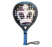 Black Crown - Pala de Padel Piton Nakano 15k - Forma Redonda - Control y Potencia - Peso 355 gr - Marco 38 mm con Doble Tubular de Fibra Carbono 80% - Resistente - Marta Marrero - Nivel Avanzado