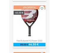 Pala de Padel Bullpadel K2 Power