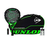 Pala de Pádel Pack Dunlop Titan 2.0 Verde + Tour Series Verde