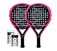 Pala de Pádel Pack Dúo Dunlop Titan 2.0 Rosa