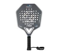 Pala de pádel STIGA 18K Hard 2 Cybershape - Poder, Control y sensación para Jugadores de Ataque experimentados, dúplex de Carbono de 18 Quilates para Golpes Duros, Agarre de Cristal para máximo Giro