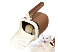 Pala de para gatos con soporte, cubo de basura colgante, pala para excrementos, para gatos, pollo, conejo, hámster, perro, inodoro, interior y exterior, apartamento de viaje