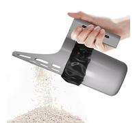 Pala de para gatos - Cubo de basura extraíble integrado y pala grande portátil para camada - Accesorio portátil de gran formato para hombres y mujeres al aire libre