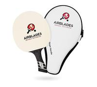 Pala de Ping Pong Profesional con Funda de Transporte rígida, Raqueta de Tenis de Mesa Profesional, Pala de Tenis de Mesa con Mango ergonómico, 5 Cuchillas de Madera con Goma y Esponja de Primera