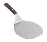 Pala de pizza para horno de pizza - Pala de pizza de acero inoxidable con mango de madera | Pala de pizza ligera, elevador para voltear durante la cocción, transferir o pan, man