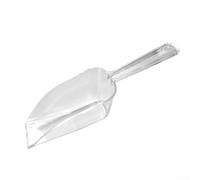Pala de plástico multiusos, cuchara de plástico transparente, 12 palas de plástico para cubitos de hielo, granos, arena y hojas de té sueltas (tamaño grande)