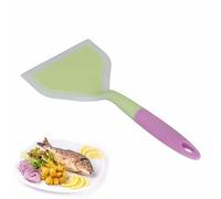 Pala de silicona para panqueques, espátula ancha, antiadherente, pala frita, espátula de pescado, tortilla giratoria para cocinar(verde)