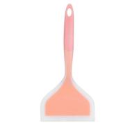 Pala de silicona para panqueques, espátula de silicona ancha, espátula de pala de silicona antiadherente, volteador ancho para pastel, bistec, pizza, utensilios de cocina(naranja)