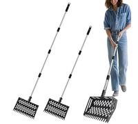 Pala de tamiz de para aves de corral, herramienta de rastrillo de limpieza de gallineros, pala de malla para recoger residuos, accesorio duradero de granja | pala de gallinero