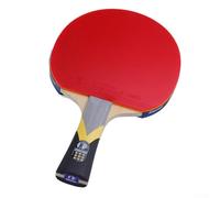 Pala de tenis de mesa diseñada para profesionales, hoja de 7 capas para un rendimiento superior en partidos (mango corto)