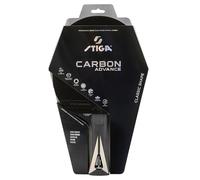 Pala de Tenis de Mesa STIGA Carbon Advance: Pala de Madera de 5 Capas y 2 Capas de Fibra de Carbono; Optispot Pro y Goma Star Advance; para los Jugadores más ambiciosos