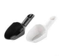 Pala dosificadora de granos de café de 20 g para granos de café y molidos con mango de embudo para llenar molinillos de café manuales y cafeteras de vertido (blanco)