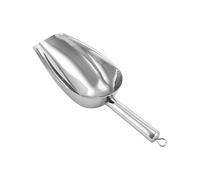 Pala Hielo Cuchara de acero inoxidable for cubitos hielo, for bar, buffet, cocina, especias, dulces, harina, nueces(9X25cm)