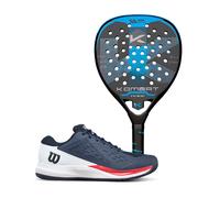 Pala KOMBAT TEIDE 2025 by MANU MARTIN + Zapatillas WILSON RUSH PRO ACE Navy Blazer FW25