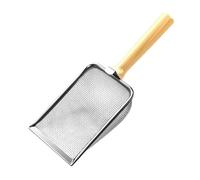 Pala para arenero, herramienta de tamizado de acero inoxidable, mango antideslizante cómodo, diseño resistente a la corrosión para hogares de varios , gallineros y jaulas de animales pequeños