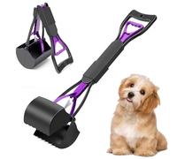 Pala para excrementos de perros, recogedor de excrementos de perros para perros, mango largo, pala portátil para excrementos de perros, recogedor de excrementos de perros disponible, 46 cm, adecuada