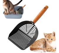 Pala para Gatos - Pala ergonómica para de gaos de Acero Inoxidable | Herramienta de Limpieza de tamizado portátil para Viajes en casa, Accesorio de higiene para Mascotas, Gatos, Razas pequeñas