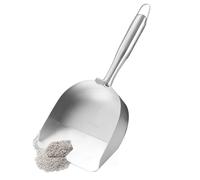 Pala para para gatos, pala de acero inoxidable 2 en 1 para excrementos de mascotas, pala ergonómica para excrementos de mascotas, para casa, salón, interior, práctica veterinaria, hogares, con