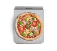 Pala para pizza de acero inoxidable BURNHARD® Diseño robusto, optimizada para piedras de pizza, uso con una mano, perfecta para horno y parrilla - Pala de acero inoxidable