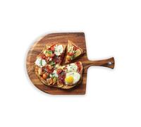 Pala para pizza Ironwood Gourmet Napoli de madera de acacia de 14 x 20 x 0,5 pulgadas