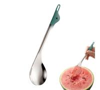 Pala para sandía: pala para melón de un lado, cuerpo con acabado plateado pulido, estructura resistente para bolas de patatas, agarre para servir sorbete de 7,87 pulgadas | Inicio Restaurante y utilid
