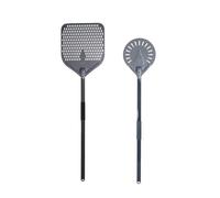 Pala Pizza 44/46 Inch Aluminum Hard Coating Perforated Long Pizza Peel Rectangular Pizza Shovel Removable Paddle Pizza Tool Palas para Pizzas (Color : 13inch and 9inch Set)