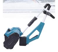Pala quitanieves eléctrica con 2 baterías de iones de litio, barredora de nieve manual inalámbrica de 1000 W con dirección ajustable y pértiga telescópica, sopladora de nieve plegable para caminos e