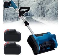 Pala quitanieves eléctrica inalámbrica de 600 W, sin escobillas, batería de 30 minutos, ligera, ideal para escaleras y entradas de invierno, descarga de nieve de 45° en 3 direcciones sin esfuerzo, 1