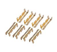 Pala rapida Engarce de empalme Terminales 0.5-1.5mm Latón Conector de acoplamiento Línea Presionando el botón Cableado rápido Terminales cuadrado, paquete de 100