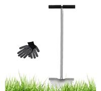 Pala Ribeteadora - Bordeadora Manual Para Césped,Recortadora Plataforma De Pie Extra Ancha, Cojín, Bordes Dentados Para Recortar Bordes De Parterres De Jardín, Aceras, Ranuras Para Parterres