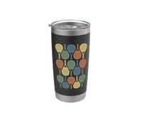 Pala Tenis Playa Padel Vintage Vaso térmico de acero inoxidable de doble pared