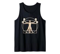 Pala Vitruvian Padel Player Da Vinci Court Arte Deportivo Camiseta sin Mangas