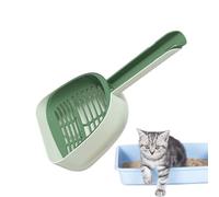 Pala y soporte integrados duraderos, pala de arena para mascotas, herramienta de limpieza eficiente para gatos, diseño de cuchara fácil para suministros de cría de mascotas, herramienta de limpieza