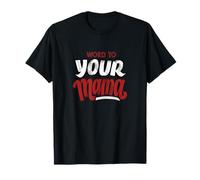 Palabra de Color Granate Rojo Burdeos para tu mamá Camiseta
