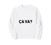 Palabra Francesa Merci - Diseño Minimalista y Elegante de Texto Sudadera