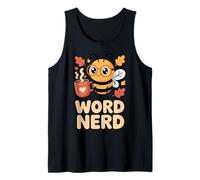 Palabra Nerd Ortografía Abeja Maestro Estudiante Camiseta sin Mangas