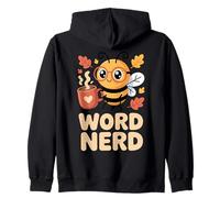 Palabra Nerd Ortografía Abeja Maestro Estudiante Sudadera con Capucha