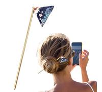 Palabra para el cabello de metal, palitos de cabello para bollos | Aloy Chopstick Batedpin con colgante,Fabricante de bollo decorativo, horquilla elegante de 5.7 pulgadas elegante para comprar, citas