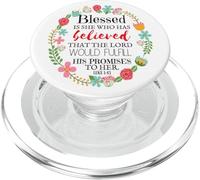 Palabras de aliento para una mujer Lucas 1:45 PopSockets PopGrip para MagSafe