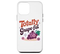 Palabras divertidas de uvas sonrientes Totally Grape-Ful Carcasa para iPhone 12 mini