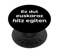 Palabras Divertidas en Vasco I Do Not Speak Basque PopSockets PopGrip Adhesivo
