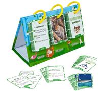PALABRAS VIEDE Tarjetas Flash Para Niños - Color De Tarjetas Reutilizables | Carácter Y Tamaño Jumbo | 5 Niveles De Pre-k Al Tercer | Tarjetas Flash De Aprendizaje De Animales | 69x Sche