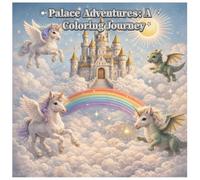 Palace Adventures: A Coloring Journey - 50 Different Palaces to Color: Relaxing Palace Designs for Adults and Kids - A Fantasy Coloring Book for Stress Relief and Creative Fun