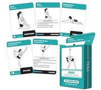 Palace Learning Tarjetas de ejercicio de posturas de yoga, posturas de yoga y tarjetas de entrenamiento con más de 50 posturas, 2.5 x 3.5 pulgadas