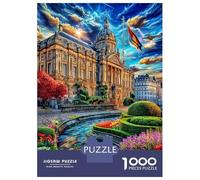Palacio de Bruselas Puzzle 1000 Piezas para La Familia-Rompecabezas Difícil, Apto para Adultos Y Adolescentes A Partir De 12 Años 70x50cm/1000pcs