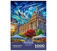 Palacio de Bruselas Rompecabezas 1000 Piezas, Puzzles Imposible, De Juego De para Adultos Y Niños A Partir De 12 Años 70x50cm/1000pcs